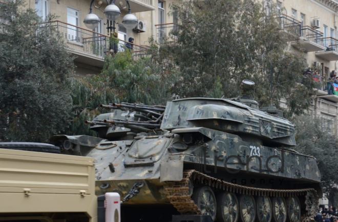 Azerbaijan holds Victory Parade.Azerbaijan Baku 10 december 2020